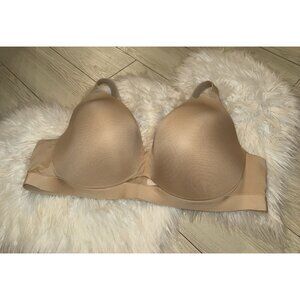 Cacique Lightly Lined Full Coverage Bra Underwire Womens 48D Beige